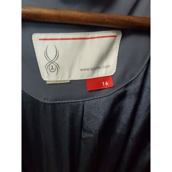 Spyder Thinsulated Insulation hooded Ski Jacket Youth Size 16 - Picture 3 of 16